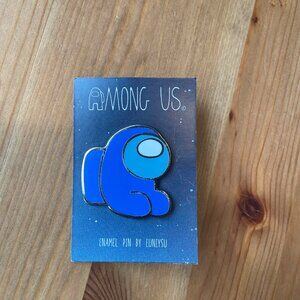 Among Us enamel pin blue crewmate